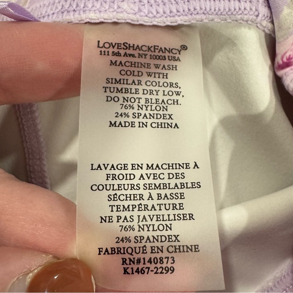 LoveShackFancy Lavender Floral Leggings - Picture 6 of 10